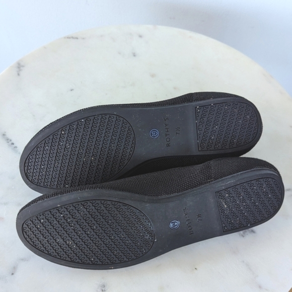 Rothy's Classic Black Round Toe Knit Flats - Picture 11 of 11